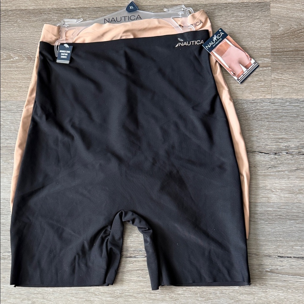 Nautica Black and Tan Thigh Slimmers